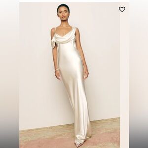 Reformation Rhonda Silk Dress